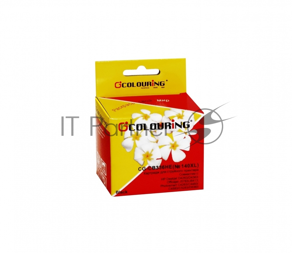 Картридж струйный Colouring CG-CB338HE №141XL для принтеров HP DJ D4263/D4363/Officejet J5783/J6413/Photosmart C4283/C4483/C4583/C5283C/D5363 Color водные