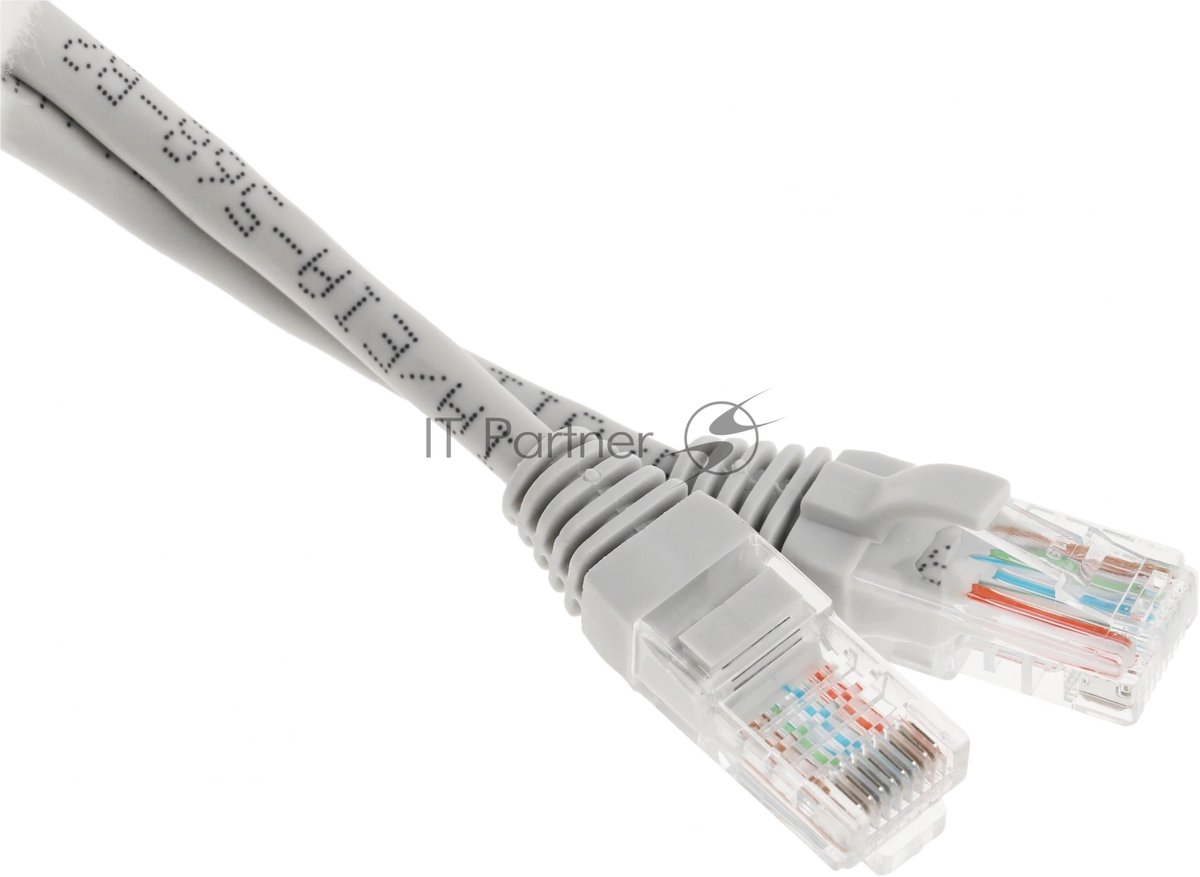 Патч-корд 5-970 0.5 1G UTP 4 пары cat.5e CCA molded 0.5м серый RJ-45 (m)-RJ-45 (m)
