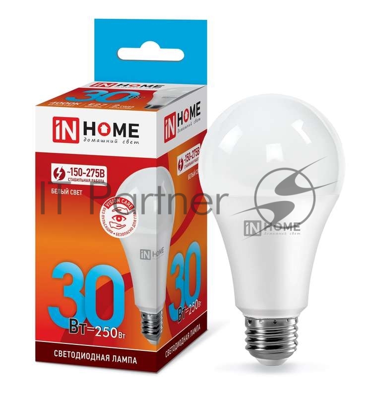 Лампа светодиодная LED-A70-VC 30Вт грушевидная 4000К нейтр. бел. E27 2850лм 230В IN HOME 4690612024141