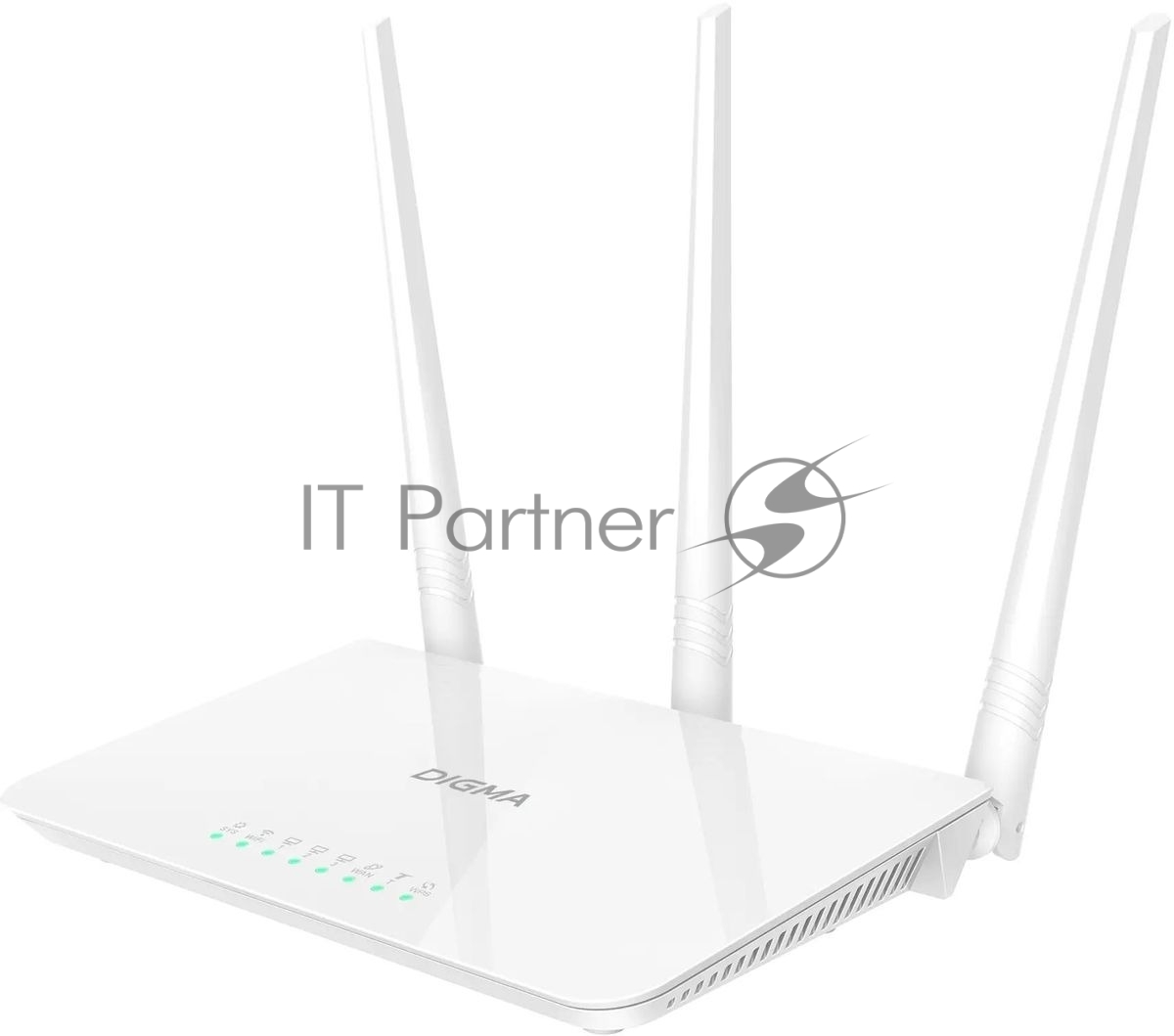 Роутер беспроводной Digma DWR-N302 N300 10/100BASE-TX белый (упак.:1шт)