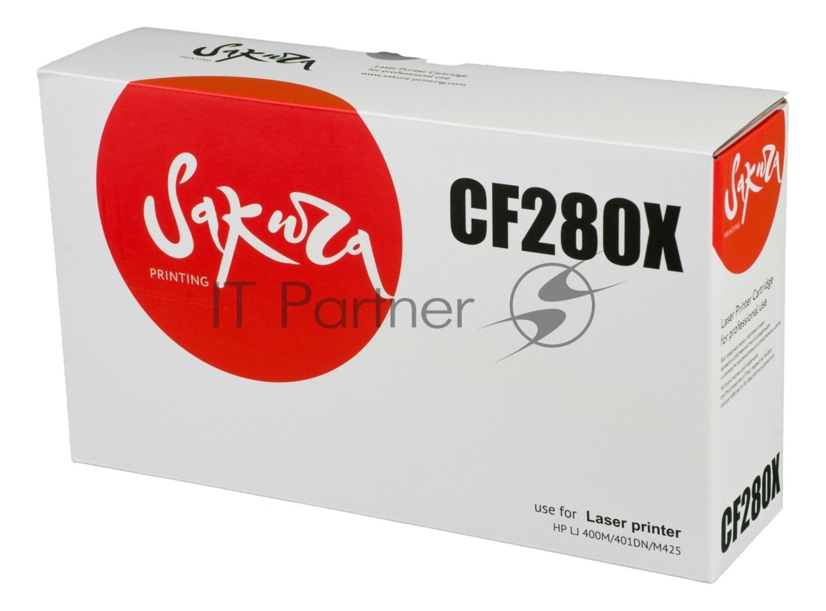 Картридж лазерный Sakura CF280X для HP LJ 400M/401DN,M425, черный, 6900 к.