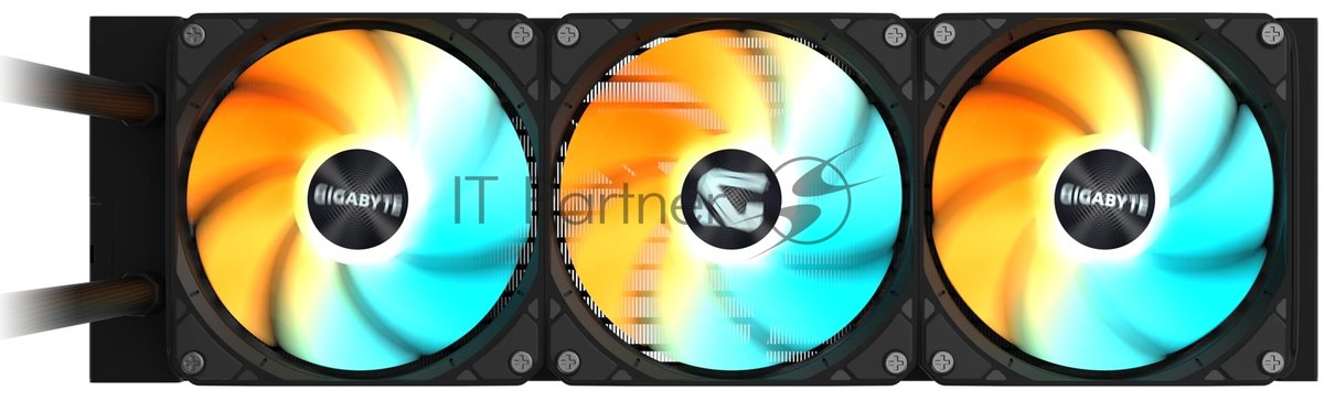 Жидкостная система охлаждения GIGABYTE Gaming GME 360 ARGB черный, алюминий/медь, 2200 об/мин, 35.8 дБ, 4 pin