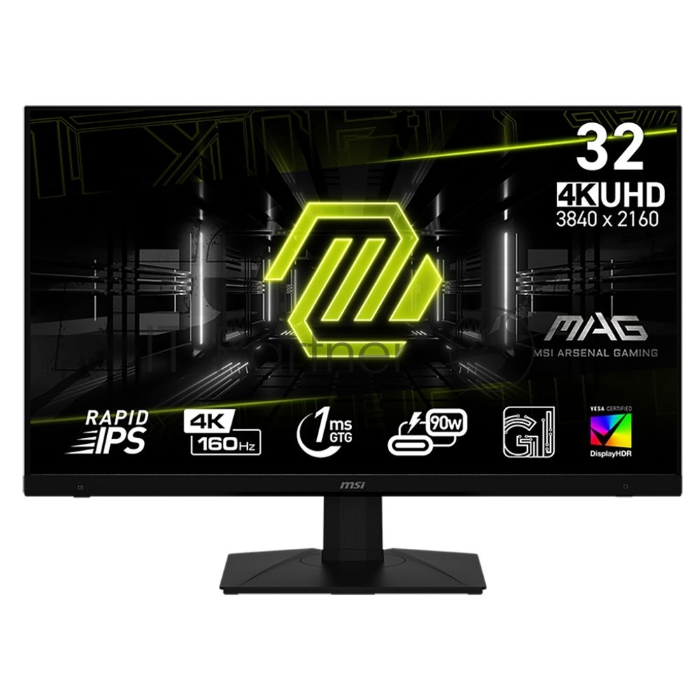 Монитор MSI 32" Mag 322UPF черный IPS LED 16:9 HDMI HAS Piv 400cd 178гр/178гр 3840x2160 160Hz DP 4K USB 10.6кг