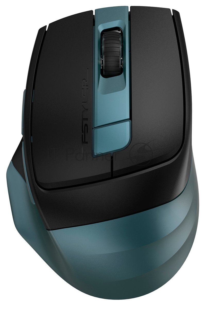 Мышь беспроводная A4Tech Fstyler FB35C зеленый/черный, 2000 dpi, радиоканал, Bluetooth, USB, кнопки - 6
