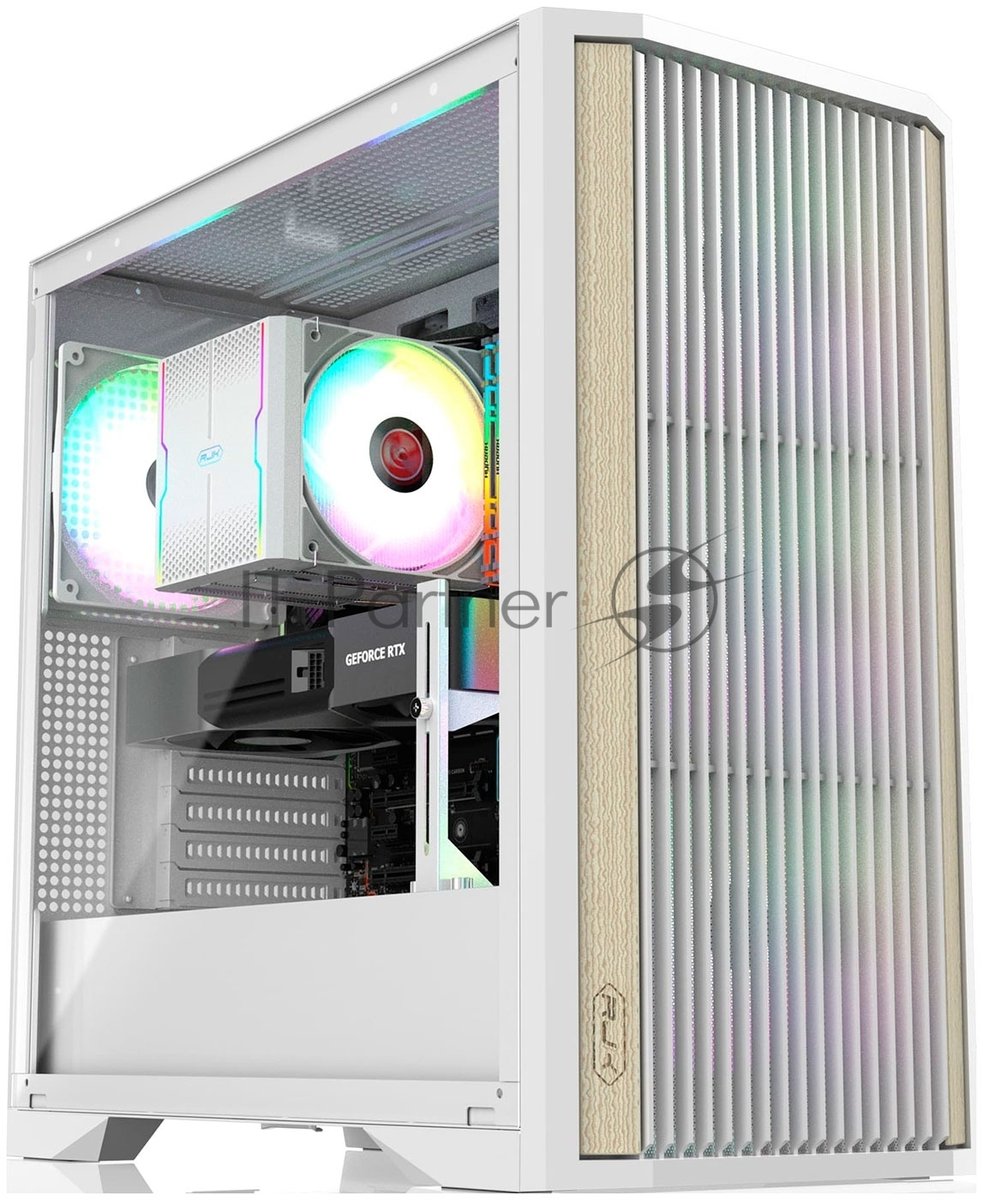 Компьютерный корпус без блока питания/Case Raijintek AGOS MAX-MS4, Midi-Tower, TG, 4x140мм ARGb, 2xUSB 3.0 + 1xUSB Type-C, E-ATX, ATX, mATX, mITX белый