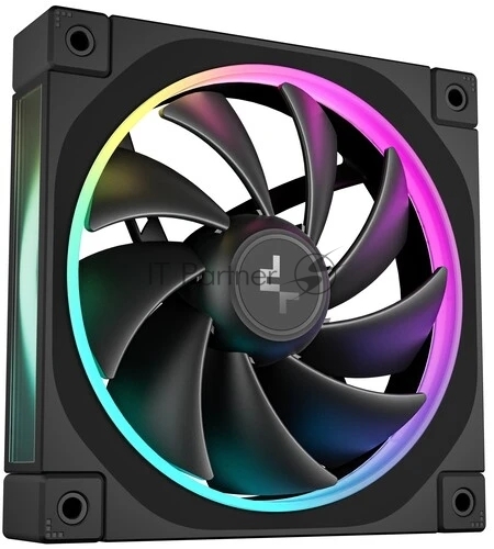 Вентилятор для корпуса DEEPCOOL FL12 черный, 120 мм, 2150 об/мин, 32 дБ, 4 pin