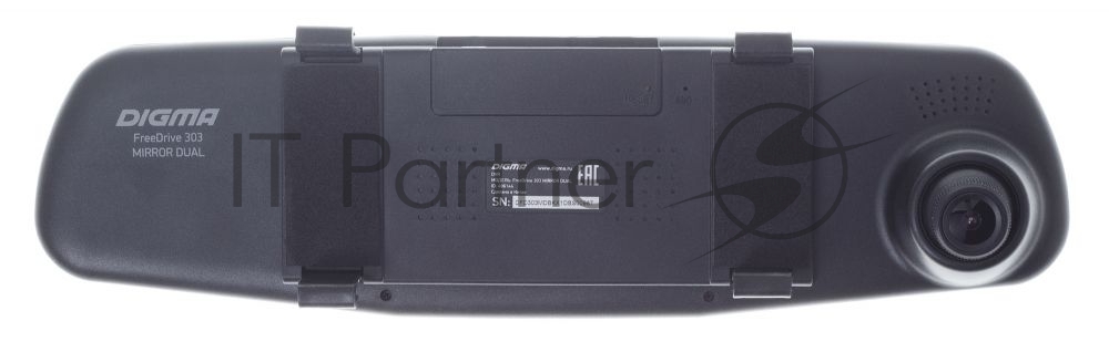 Видеорегистратор Digma FreeDrive 303 MIRROR DUAL черный 1.3Mpix 1080x1920 1080p 120гр.
