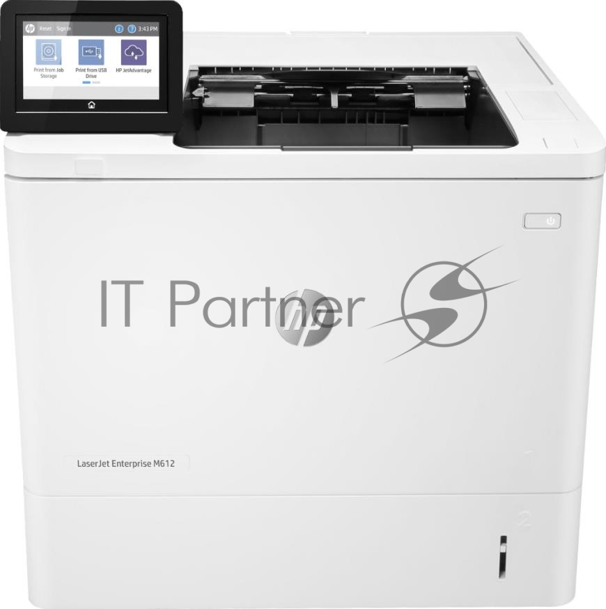 Принтер лазерный HP LaserJet Enterprise M612dn (7PS86A), A4, ч/б, печ. до 71 стр/мин., 1200 x 1200 dpi, USB, RJ-45, Air Print, Mopria