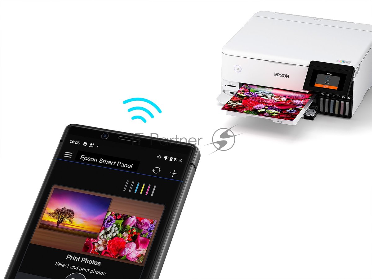 МФУ струйное Epson L8160 (C11CJ20404/403/402) A4 Duplex Net WiFi USB RJ-45 черно-белый