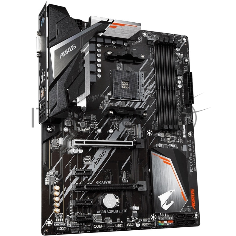 Материнская плата Gigabyte A520 AORUS ELITE, AM4, AMD A520, 4xDDR4, 4xSATA, 1xM.2, 1xPCI-E 3.0 x16, 1xHDMI, 1xDVI-D, 1x 1Gb LAN, 2xUSB 2.0, 4xUSB 3.2 Gen 1, 3x3.5 мм, 7.1, Micro-ATX