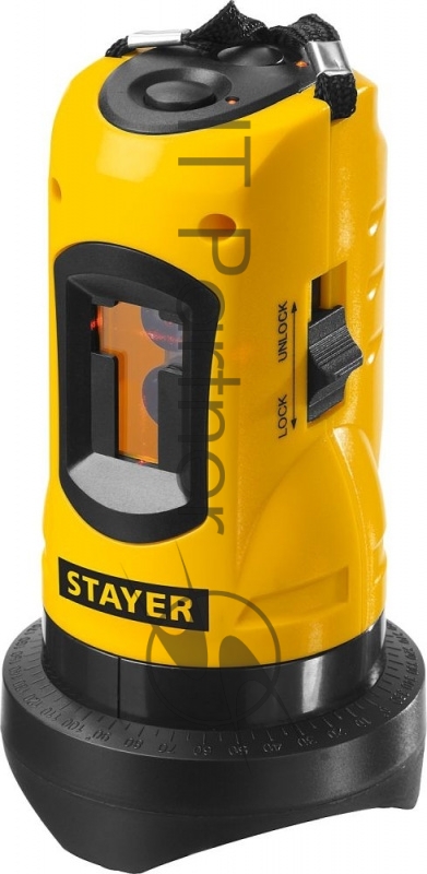 Нивелир лазерный линейный SLL-2, STAYER 34960-H2, штатив, кейс, 10м, точн. +/-0,5 мм/м