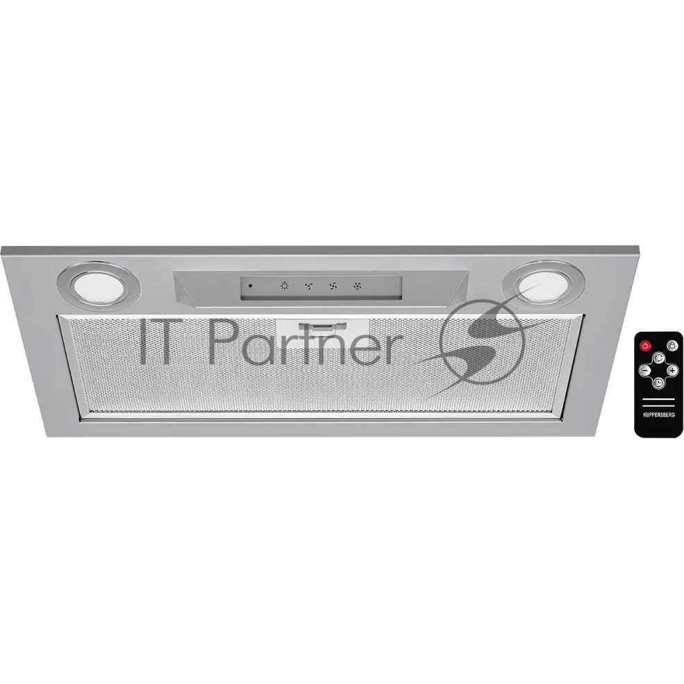 Вытяжка встраиваемая Kuppersberg Inlinea 52 Inox нержавеющая сталь, 52 см, 1300 куб. м/ч, 42 дБ