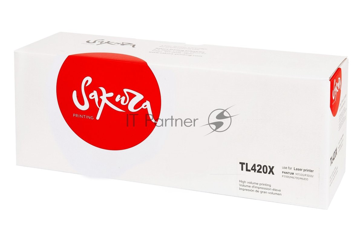 Картридж Sakura TL420X для Pantum P3300, P3010, M6700/M6800, M7100, M7200, M7300, черный, 6 000 к.