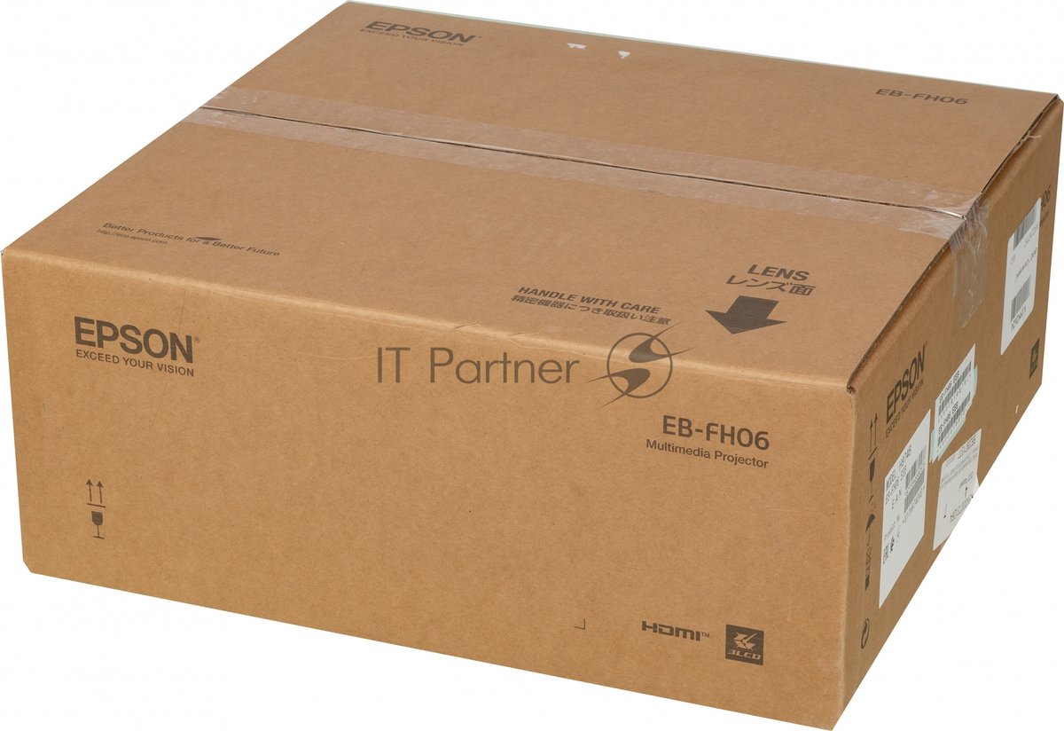 Проектор Epson EB-FH06 белый (LCD, 1920×1080, 3500Lm, 16000:1, 2.7 kg) (V11H974040)
