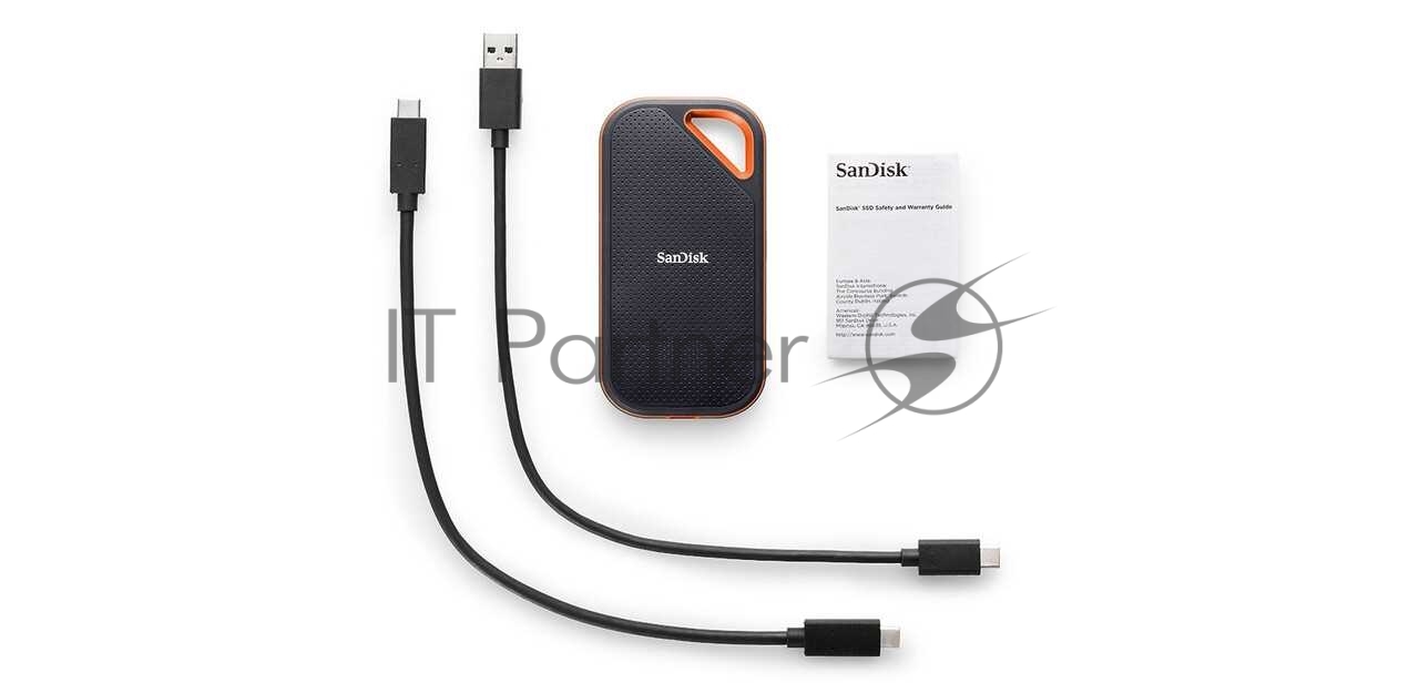 Твердотельный накопитель SSD SanDisk Extreme PRO 2TB Portable SSD - Read/Write Speeds up to 2000MB/s, USB 3.2 Gen 2x2, Forged Aluminum Enclosure, 2-meter drop protection and IP55 resistance