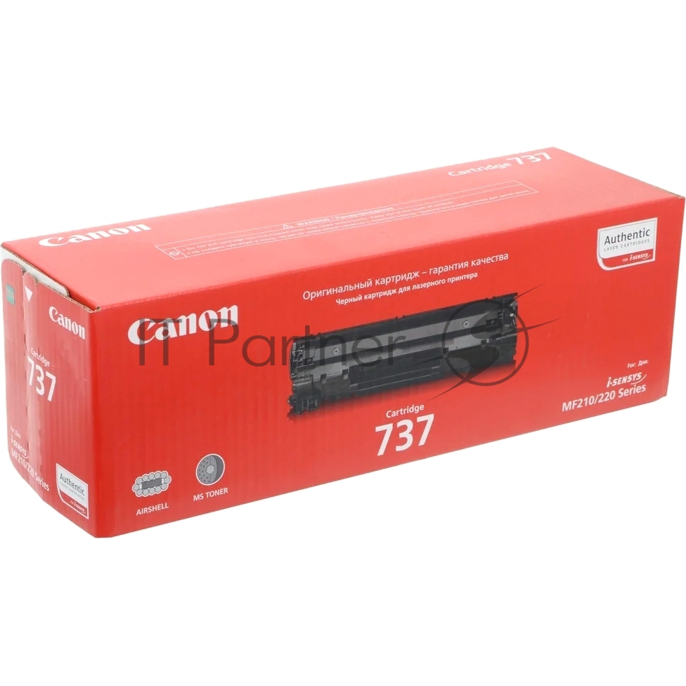 Картридж лазерный Canon 737 (9435B004) черный (2400 стр.) для Canon MF 211/212w/216n/217w/226dn/229dw/232w/237w/244dw/247dw/249dw