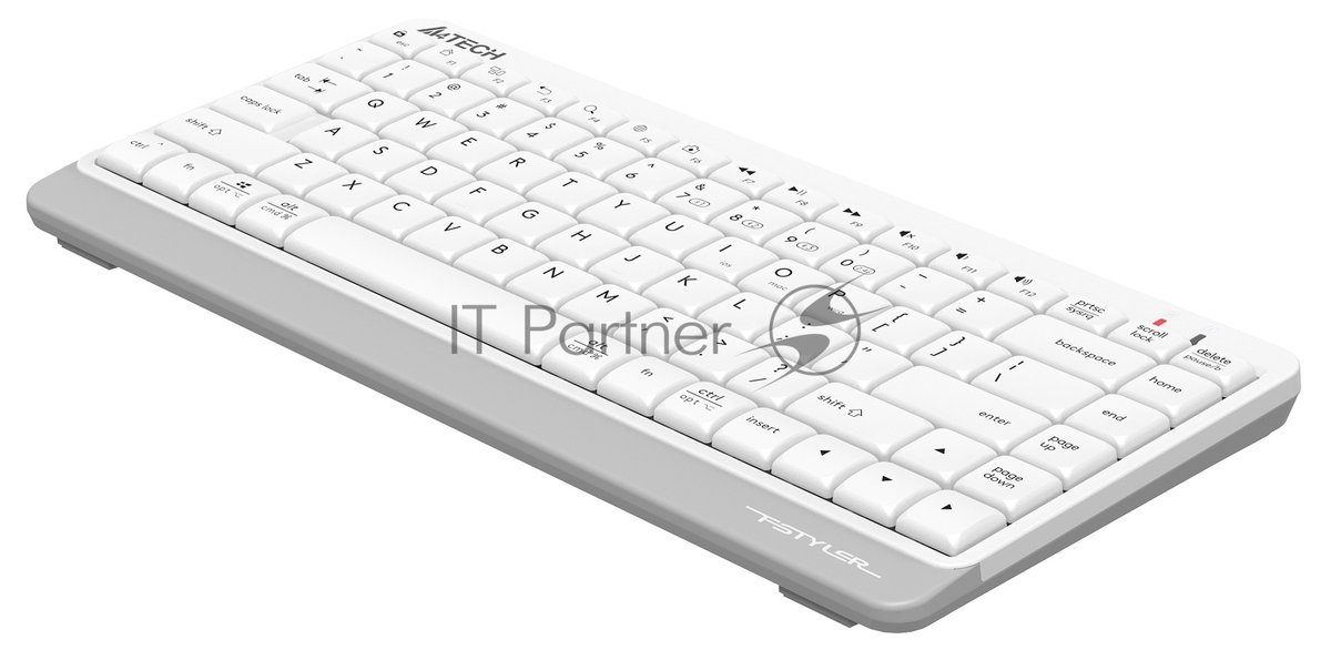 Клавиатура беспроводная A4Tech Fstyler FBK11 USB, Bluetooth/Радиоканал, белый/серый