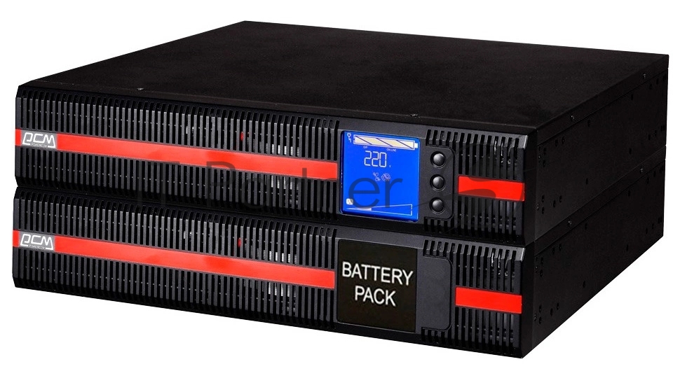 Внешний батареный блок Powercom - BAT VGD 240V RM MRT6K, 240 В, 20xCell, 5А/ч, 12В, External, BAT VGD 240V RM MRT6K