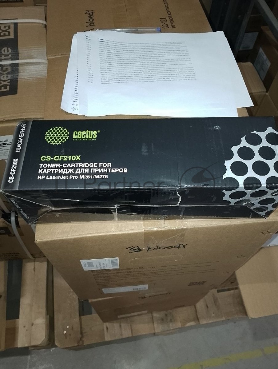 (Поврежденная упаковка) Картридж лазерный CACTUS CS-CF210X черный ((2400стр.) для HP LJ Pro M251/M276) (CS-CF210X)