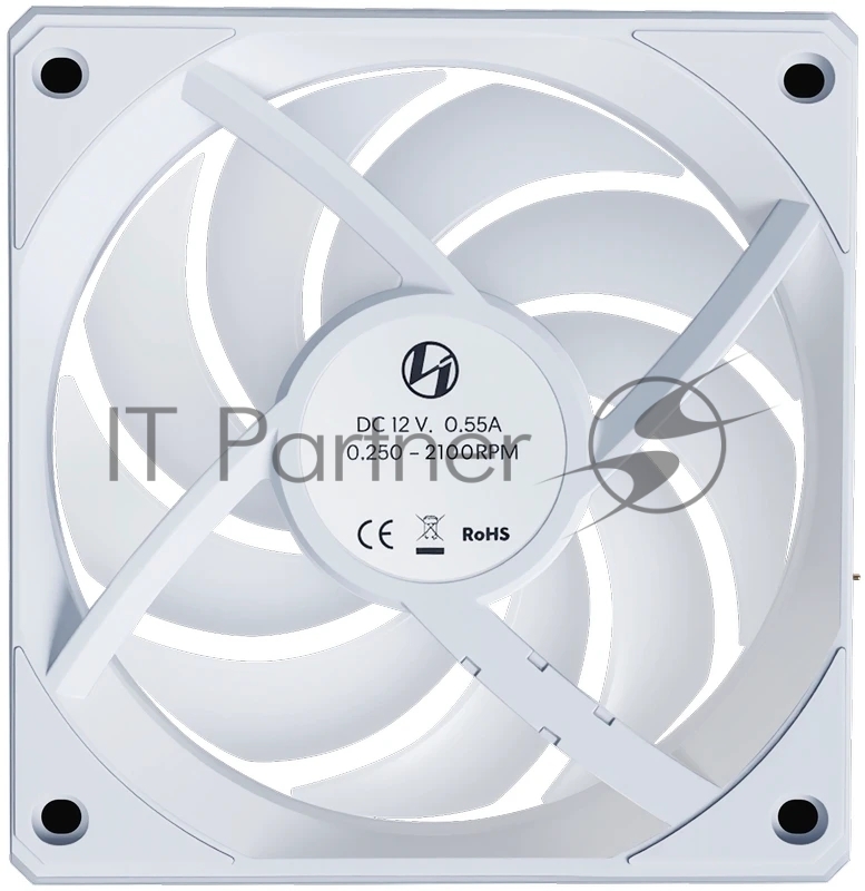 Вентилятор для корпуса Lian-Li Uni Fan CL Wireless 120 Reverse ARGB 124х120x28 белый 4-pin 30.8дБ (G99.12RCL1W1W.R0) Ret
