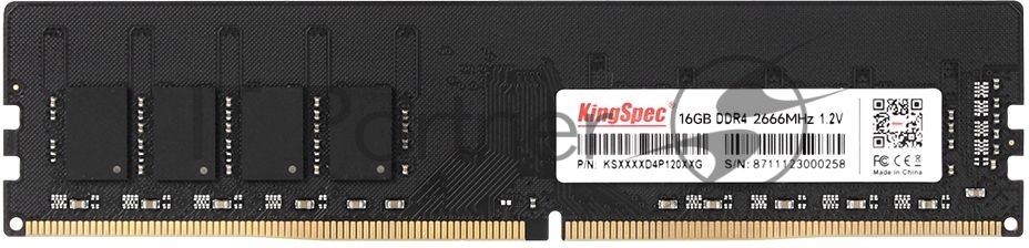 Оперативная память KingSpec, DDR4, 16GB (1x16GB), 2666MHz, CL18, DIMM