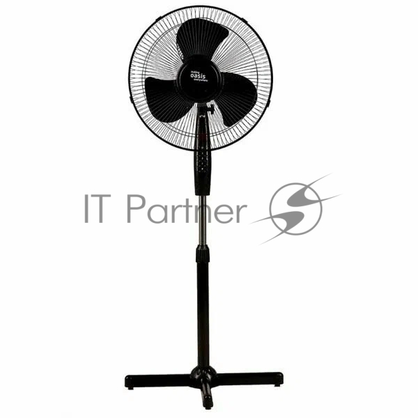 Вентилятор Oasis VF-50PB чёрный, напольный, 50 Вт, 3 скорости, 36 см (4 шт. в коробке)