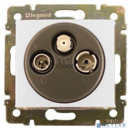Розетка Legrand 774436 Valena CLASSIC - TV-FM-SAT, оконечная, 10 дБ, 2400 МГц, белый