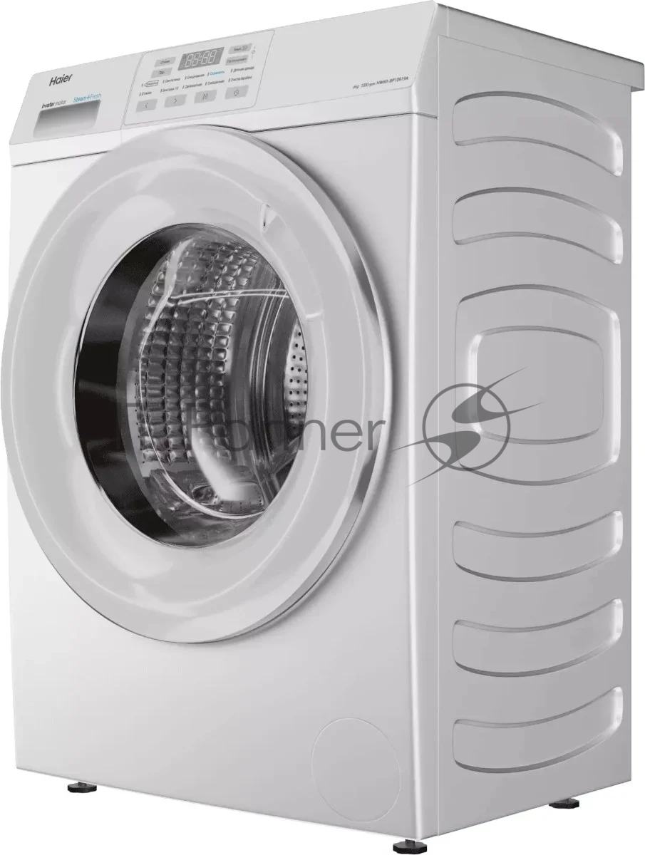 Стиральная машина Haier HW60-BP10919A белый, загрузка фронтальная 6 кг, 1000 об/мин, класс: А+++