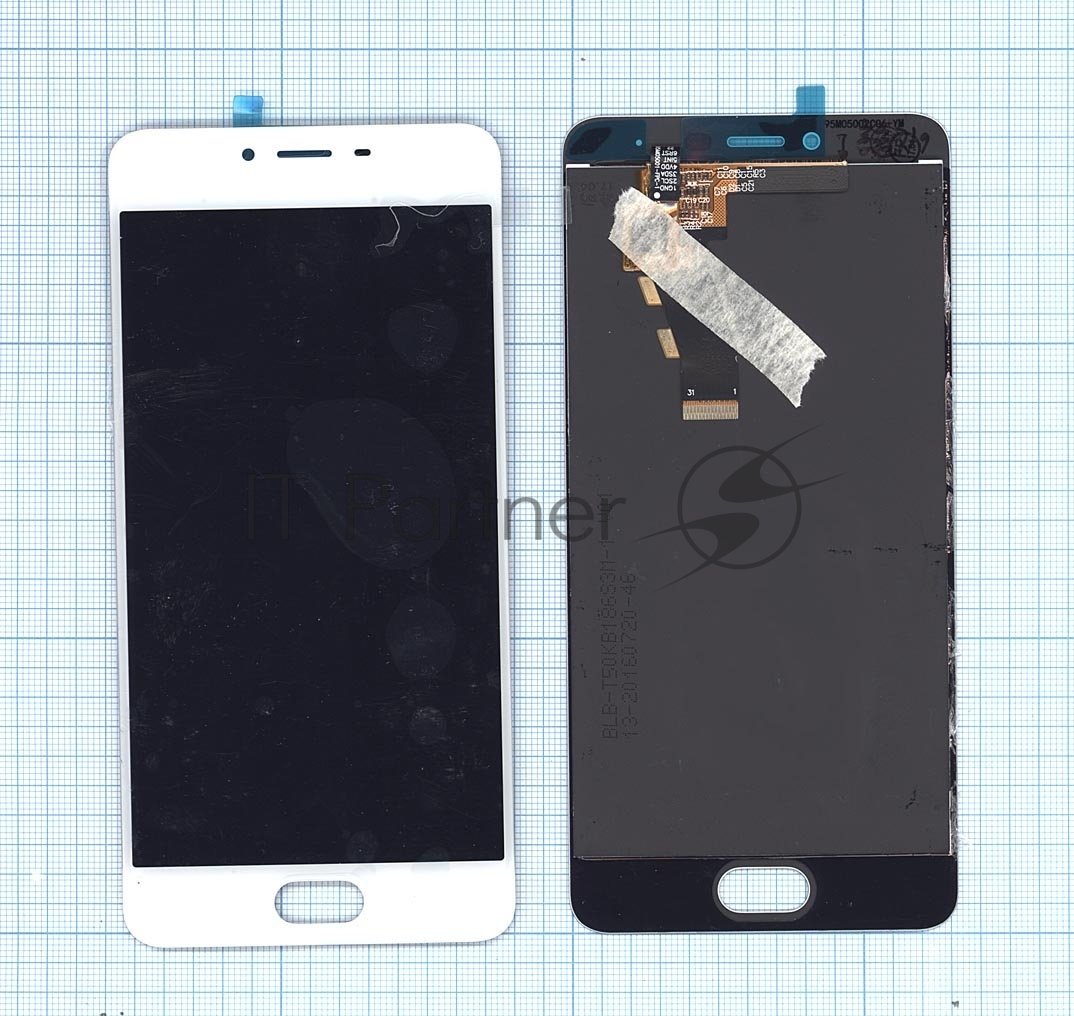 Дисплей для Meizu M3S/M3S mini белый
