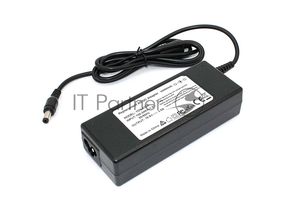Блок питания (сетевой адаптер) для ноутбуков HP 18.5V 3.8A 5.5x2.5мм 70W OEM