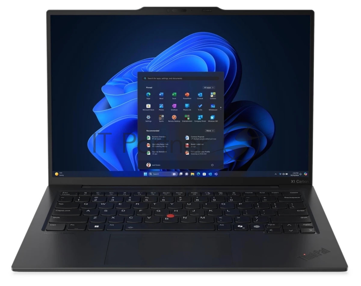 Ноутбук ThinkPad X1 Carbon Gen 13 Aura Edition 14" 2.8K(2880x1800)OLED 500N, Ultra 7 258V, 32GB Soldered LPDDR5x-8533, 1TB SSD M.2, Arc 140V, WiFi7, BT, TPM2, FPR, FHD+IR Cam,Kb Ru/Eng, 57Wh, 65W USB-C, Win 1