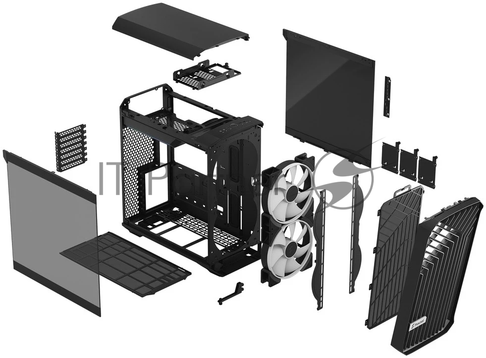 Корпус ПК Fractal Design FD-C-TOR1C-02, Midi-Tower, 2×180 мм RGB, E-ATX