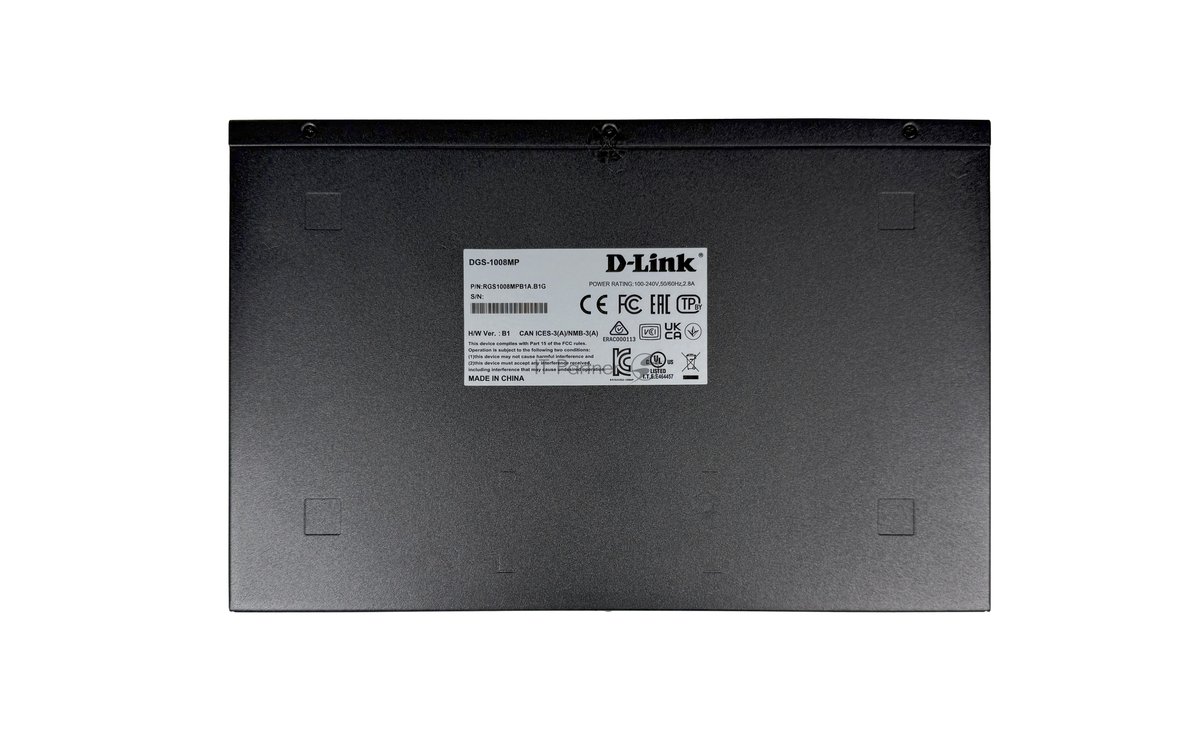 Коммутатор D-Link DL-DGS-1008MP/B1A, 8×1 Гбит/с, неуправляемый