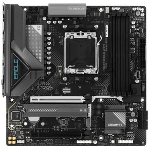 Материнская плата Gigabyte B850M EAGLE WIFI7, AM5, AMD B850, 4xDDR5, 4xSATA, 2xM.2, 1xPCIe 5.0 x16, 1xPCIe 3.0 x16, 1xHDMI, 2xDP, 1x2.5Gb LAN, Wi-Fi 7, Bluetooth 5.4, 1xUSB-C 10Gbps, 1xUSB-A 10Gbps, 2xUSB-A 5Gbps, 4xUSB-A 2.0, 1xPS/2, 3x3.5 мм, 7.1, mATX