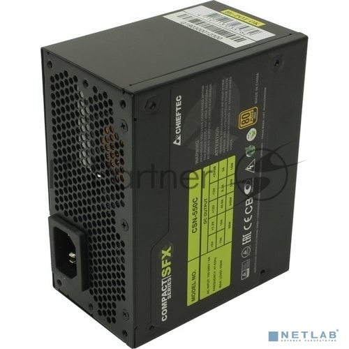 Блок питания Chieftec Compact CSN-550C Retail, 550Вт, 80 PLUS Gold, 80мм, модульный, черный