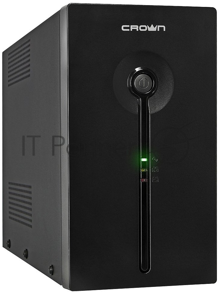 CROWN ИБП CMU-SP1200IEC USB {1200VA\720W, корпус металл, 2x12V/9AH, розетки 8*IEC+1*IEC C13, AVR, cъёмный кабель питания 1.8 м, RJ11/45, USB, LED}
