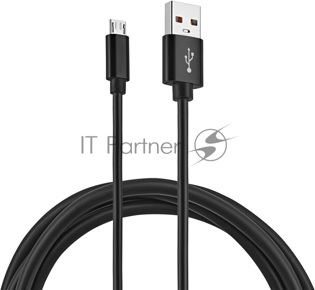 Кабель KingPrice KP-microUSB-2.4A-1.5m USB (m)-micro USB (m) 1.5м черный