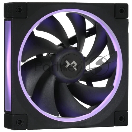 Вентилятор для корпуса DEEPCOOL FL12 черный, 120 мм, 2150 об/мин, 32 дБ, 4 pin