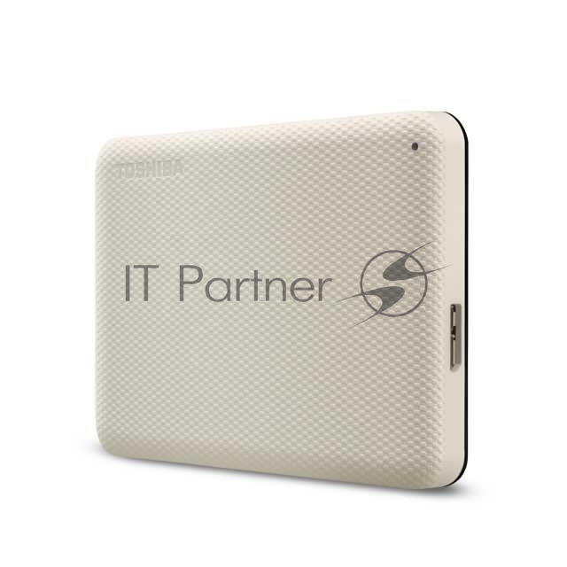 Внешний HDD 2.5" Toshiba Canvio Advance, 1TB, USB 3.2 Gen 1 Type-A, 5400 rpm, белый