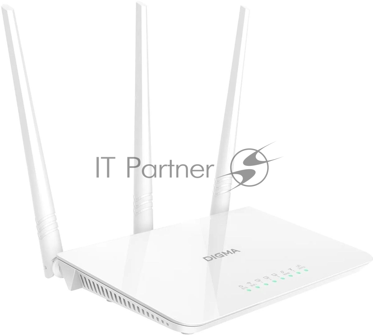 Роутер беспроводной Digma DWR-N302 N300 10/100BASE-TX белый (упак.:1шт)