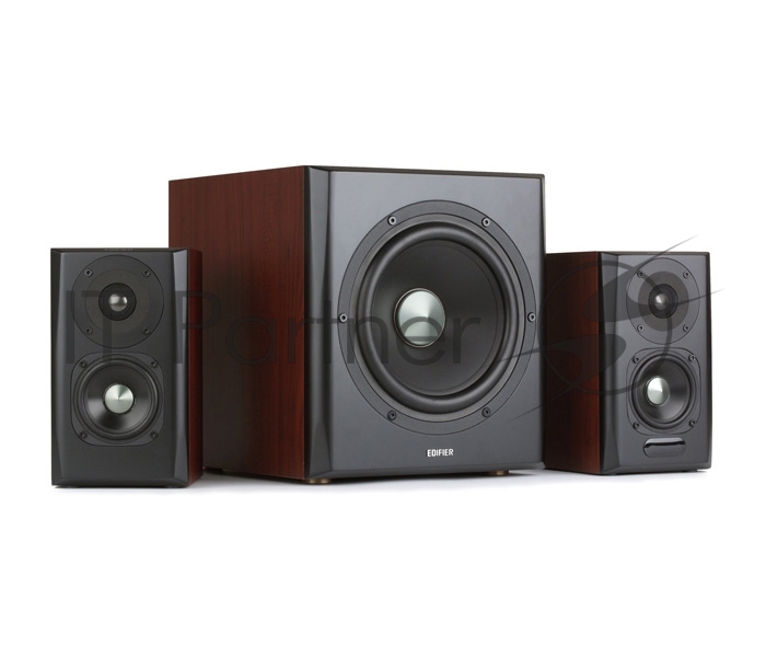 Акустическая система Edifier S350DB Brown 2.1,150W RMS, дерево, Bluetooth aptX