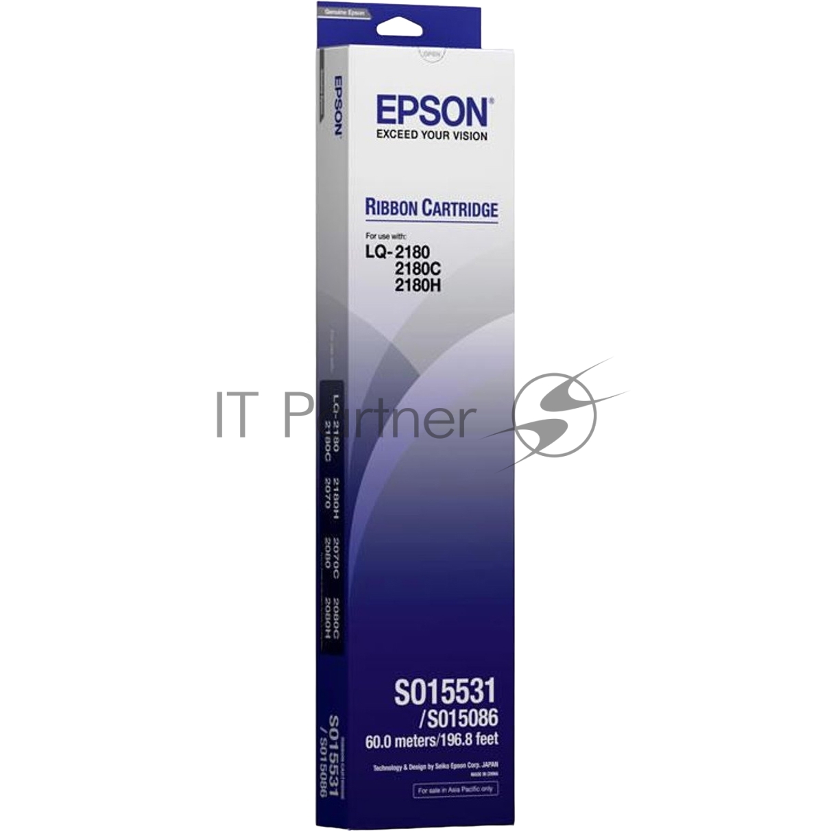 Картридж ленточный Epson C13S015086BA черный для FX-2170/2180 LQ-2180/2170/2070/2080