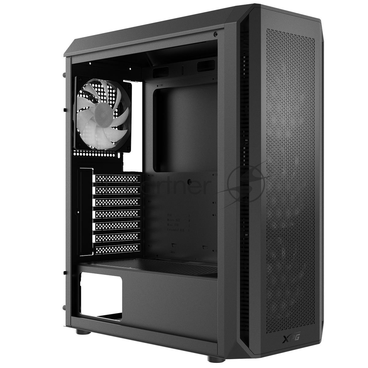 Miditower ADATA XPG VALOR AIR PLUS <VALORAIRPLUSMTA-BKCWW> Black  ATX без БП