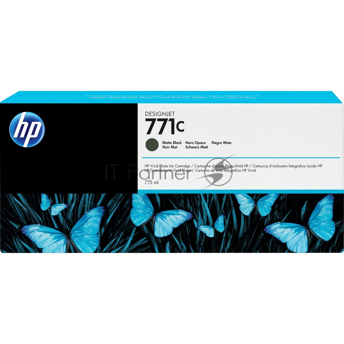 Картридж с чернилами матового черного цвета HP 771 для принтеров Designjet, 775 мл