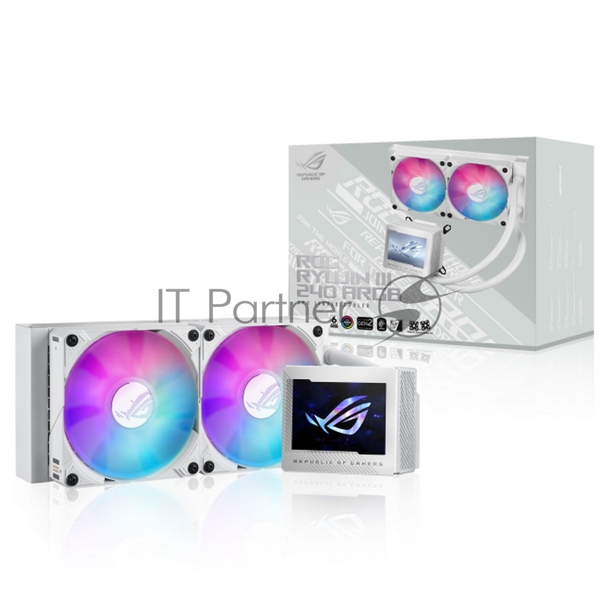 90RC00K2-M0UAY0 Жидкостная система охлаждения ASUS ROG RYUJIN III 240 ARGB WHT/AIO COOLER,ASETEK,EMMA,ARGB 90RC00K2-M0U