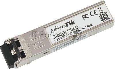 Трансивер MikroTik S-85DLC05D, SFP, 1.25G, 850нм, 550м