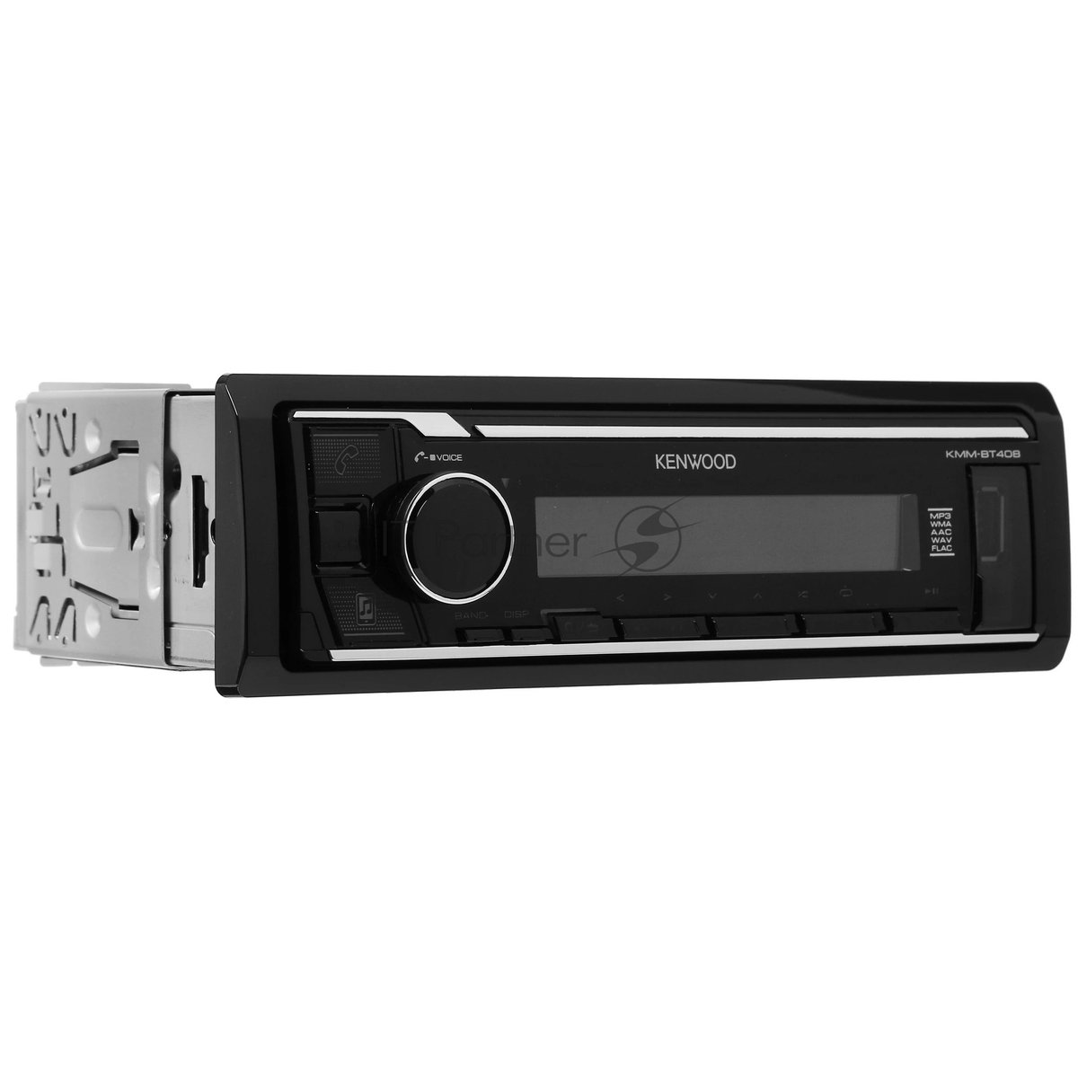 Автомагнитола Kenwood KMM-BT408, 1 DIN, Bluetooth, USB Type-A, AUX, съёмная панель