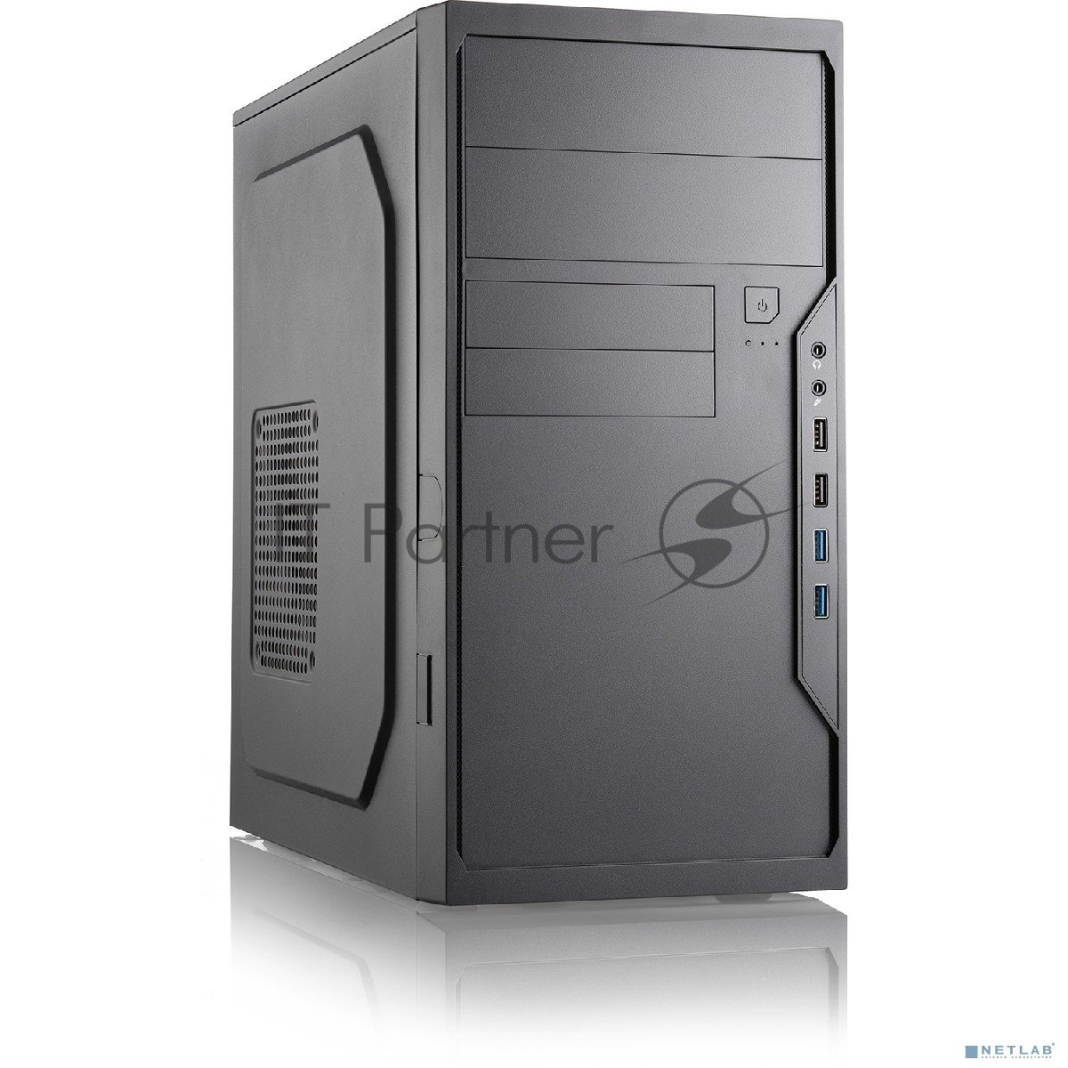 Компьютерный корпус Foxline FL-733(R)-FZ500R mATX, 2x5.25EXT, 2x3.5EXT, 5x3.5INT, 2xUSB 3.0, HDA, w/o FAN, w/450W ATX PSU, w/1.2m EU pwr cord