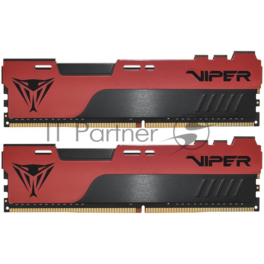 Оперативная память Patriot Viper Elite II, DDR4, 16GB (2x8 GB), 3200 MHz, CL18, DIMM, радиатор, красный, черный