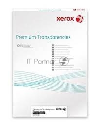 Пленка прозрачная Premium XEROX для ч/б лазерной печати A4, 100гр/м2,100 л. (без подложки и полосы)